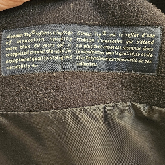 London Fog Black Coat/Hood SZ: 10P - Picture 10 of 10